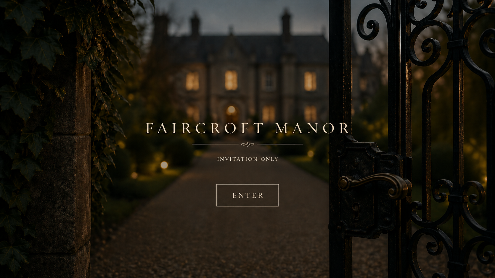 Faircroft Manor Entrance